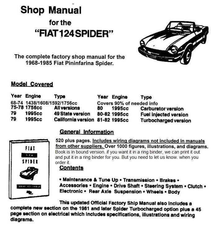 Wiring Diagram PDF: 124 Spider Wiring Diagram